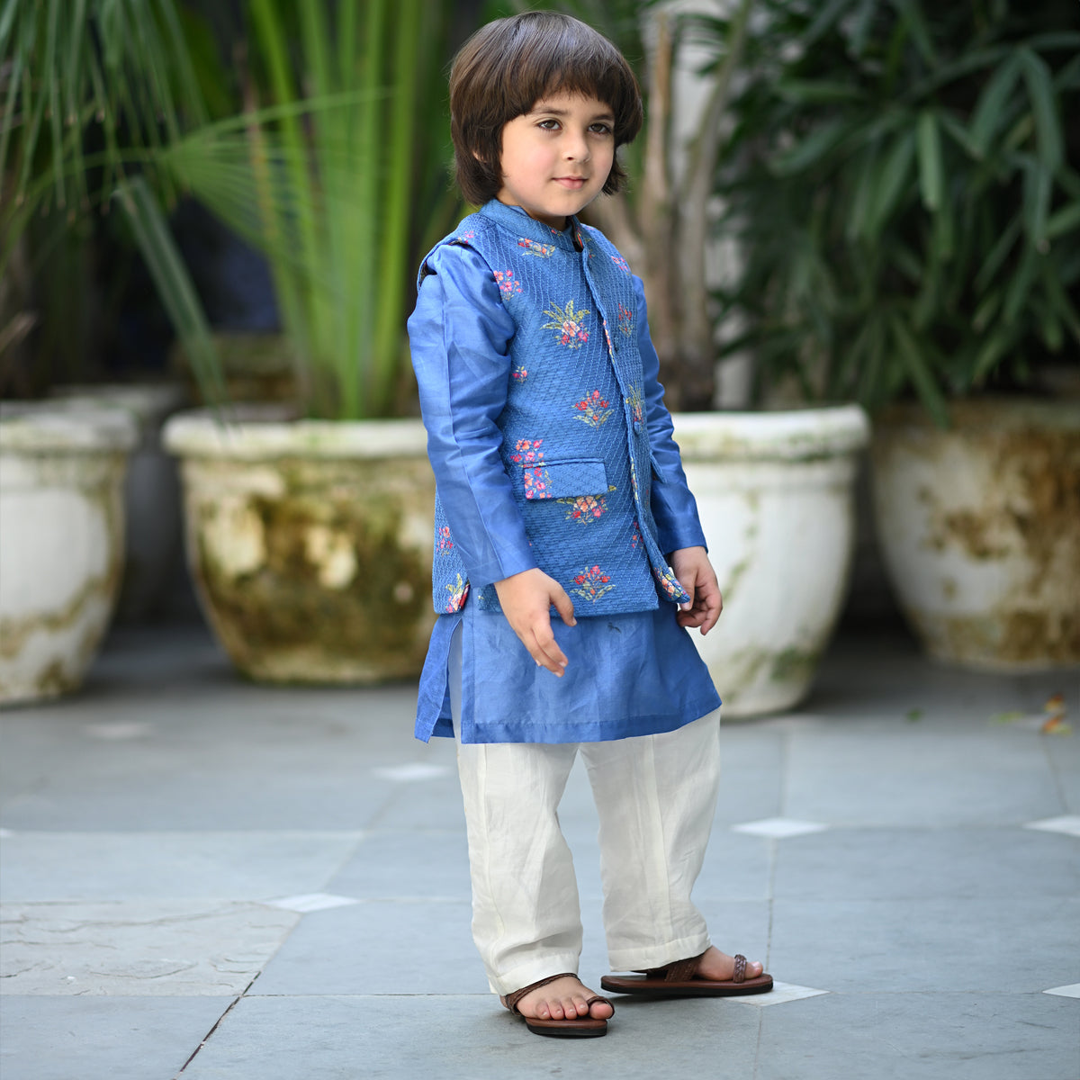 Uday Bandhi Set - Electric Blue Anaar Bagh