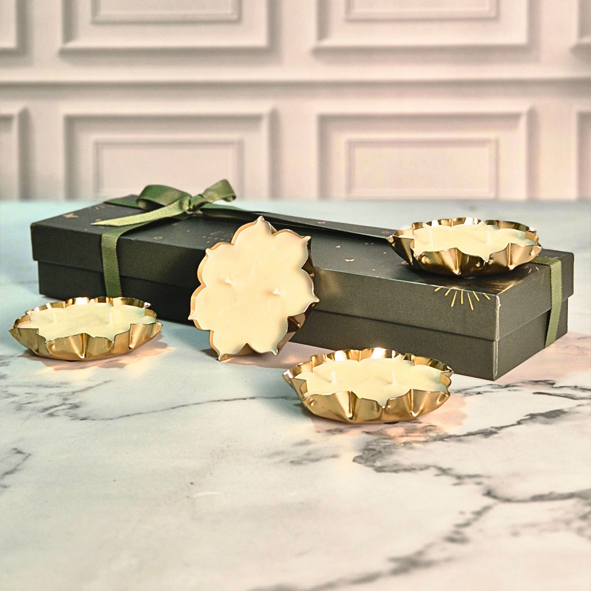 Scented Lotus Urli | Set of 4