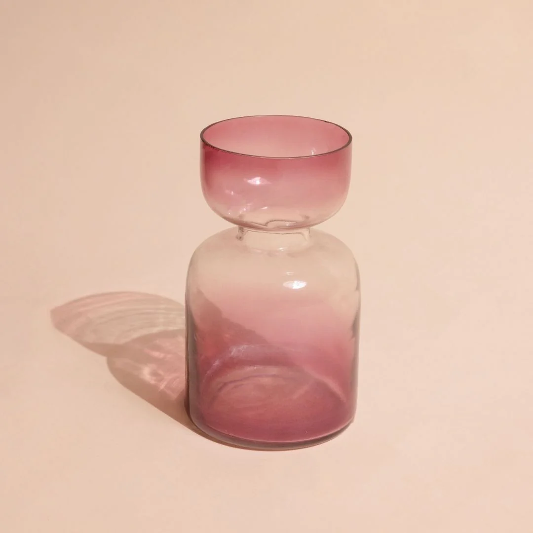 Lilac Glass Vase (Set Of 2)