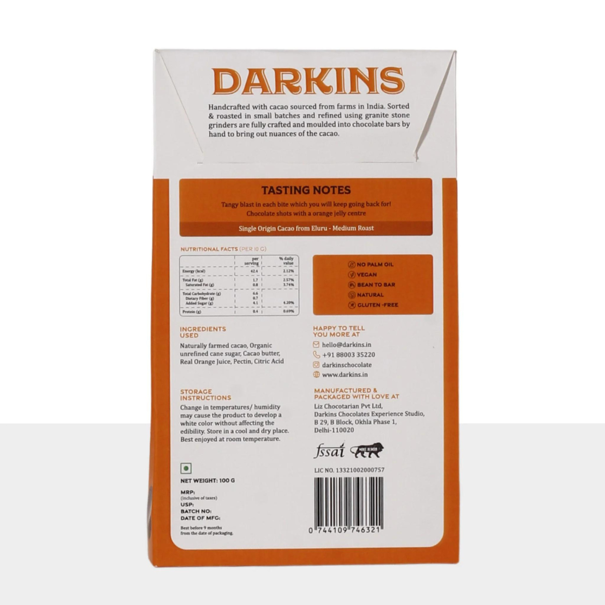 Darkins Chocolate Pebbles - Citrus Blast