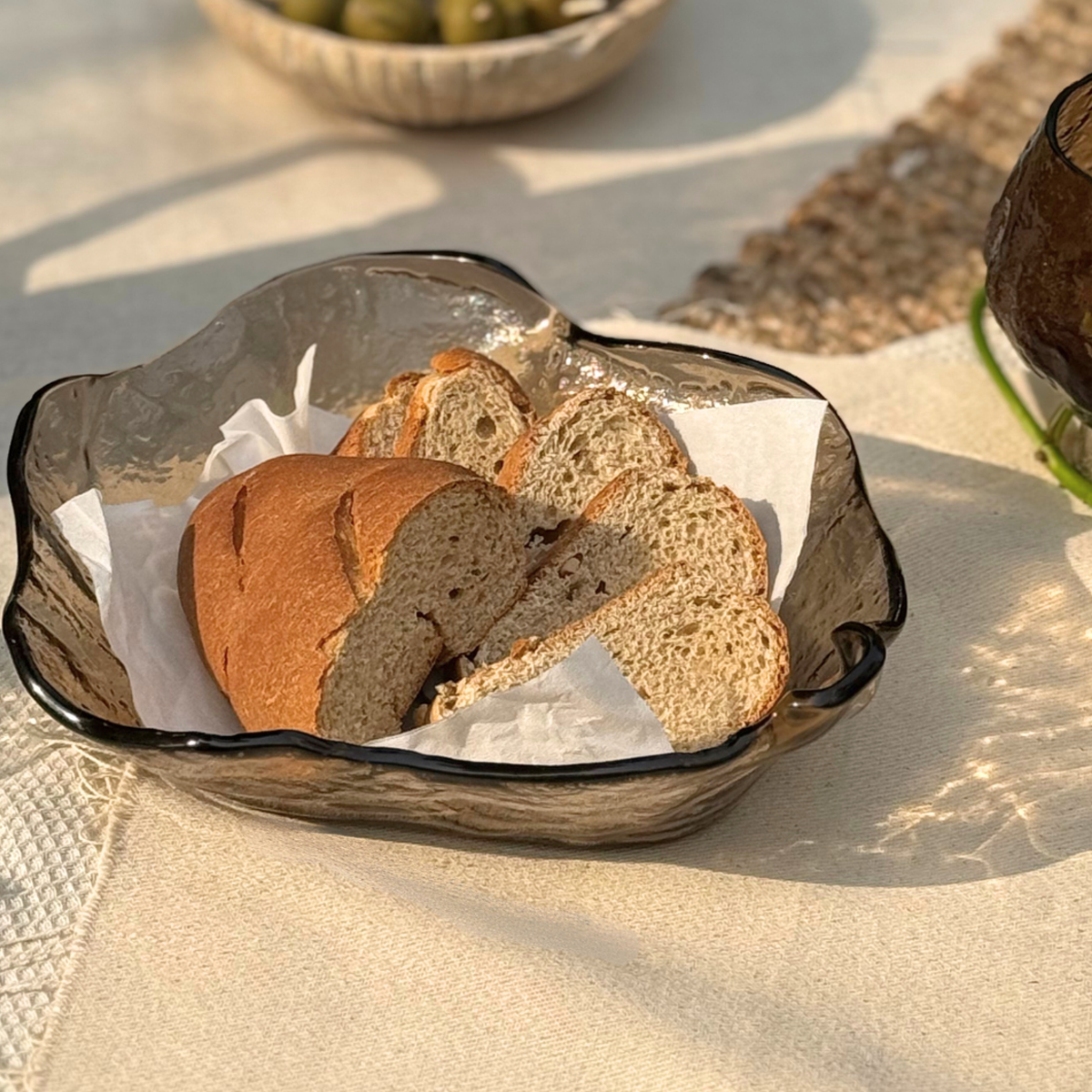 Lava Glass Bowl Small | Dusk Brown