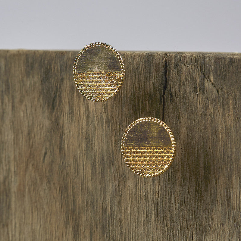 Stud Earrings | Gold Plated