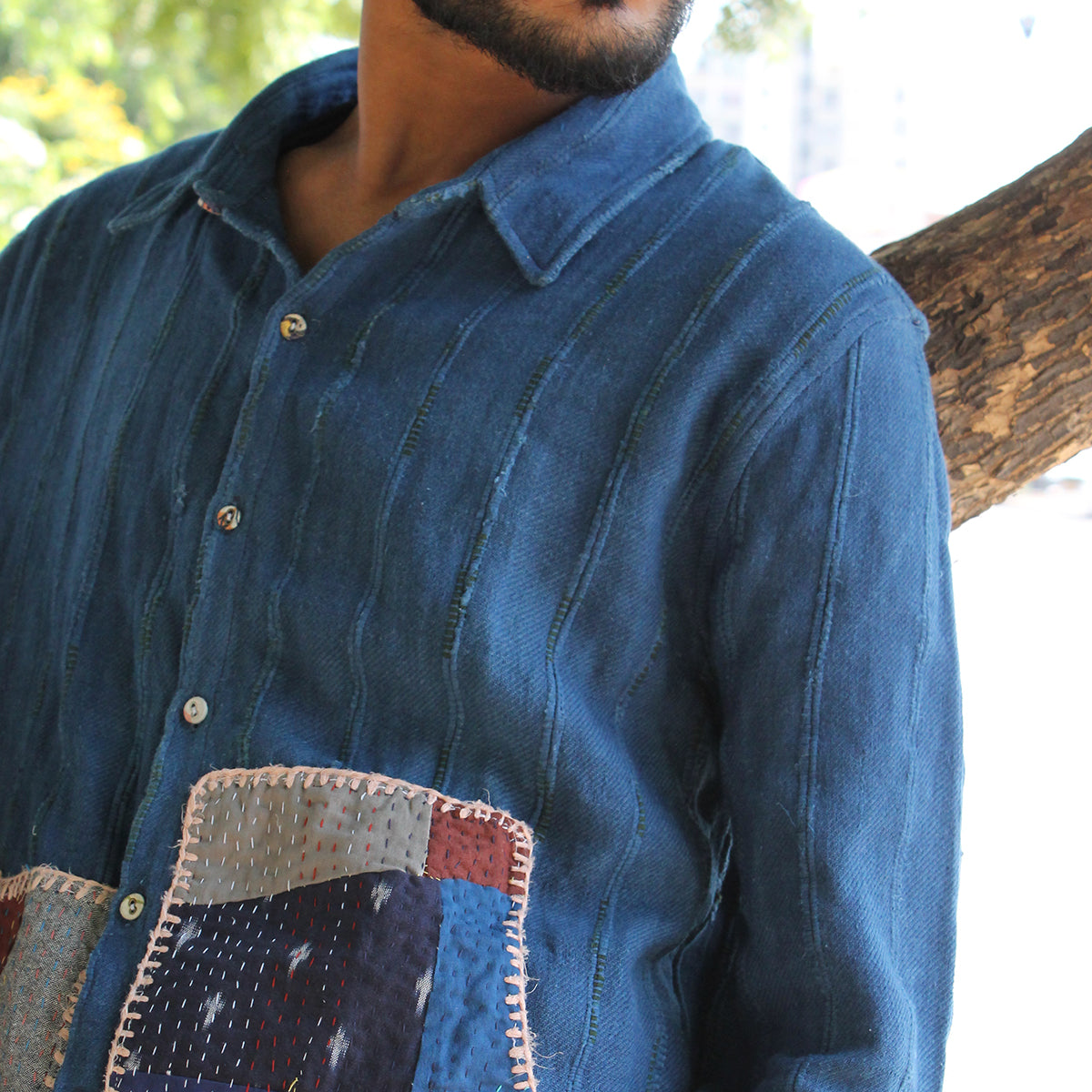 Handwoven Upcycled Shirt