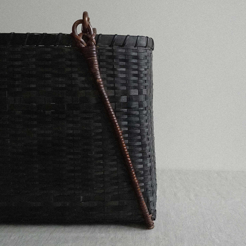 Bamboo Cane Basket | Brown