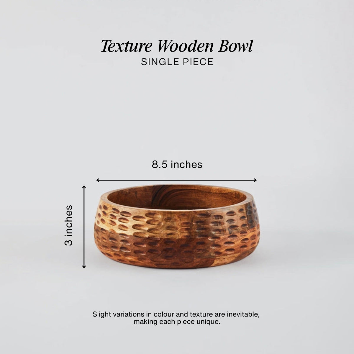 Wooden Fruit Bowl (Natural)