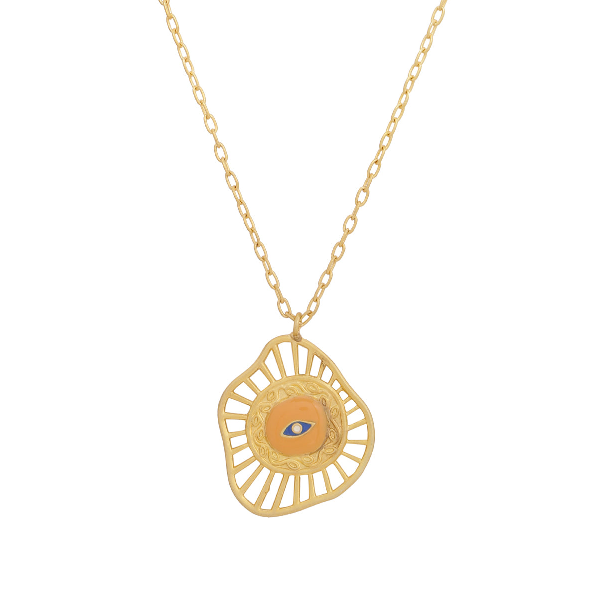 Evil Eye Neck Chain | Orange
