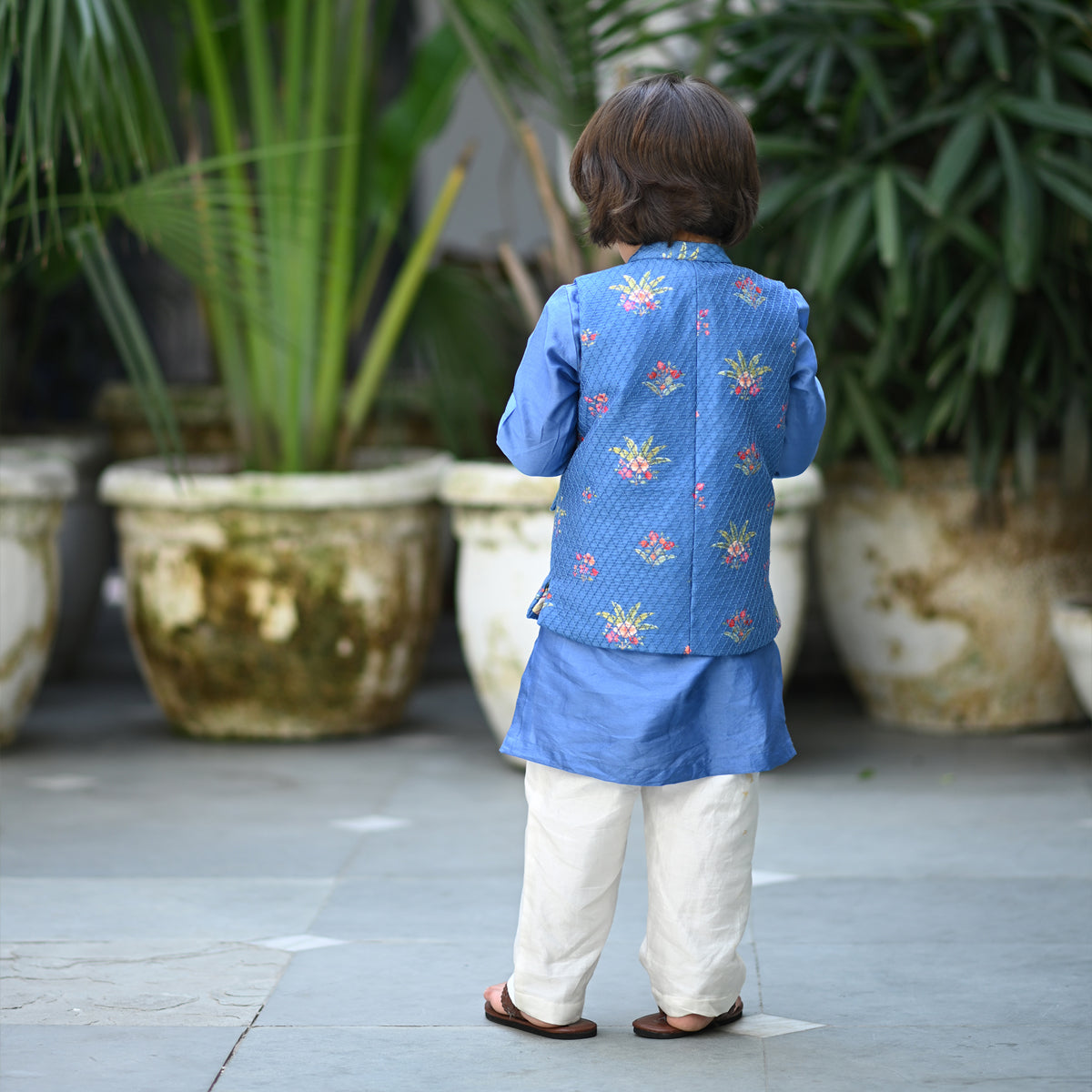 Uday Bandhi Set - Electric Blue Anaar Bagh