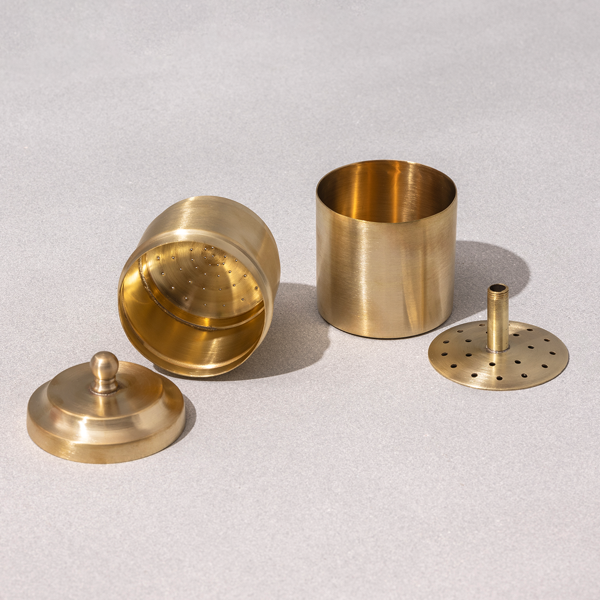 Brass Filter Coffee & Dabara Set | Gold | Set of 3 | Diwali Gift Box