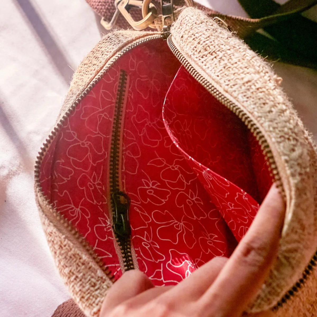 Hemp Sling Bag - Natural