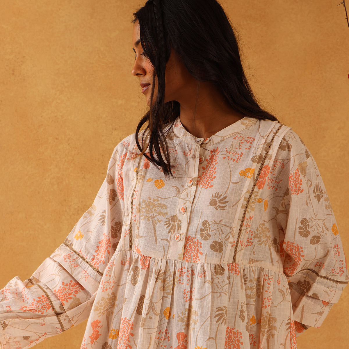 Flora Dress - Vanila Floral