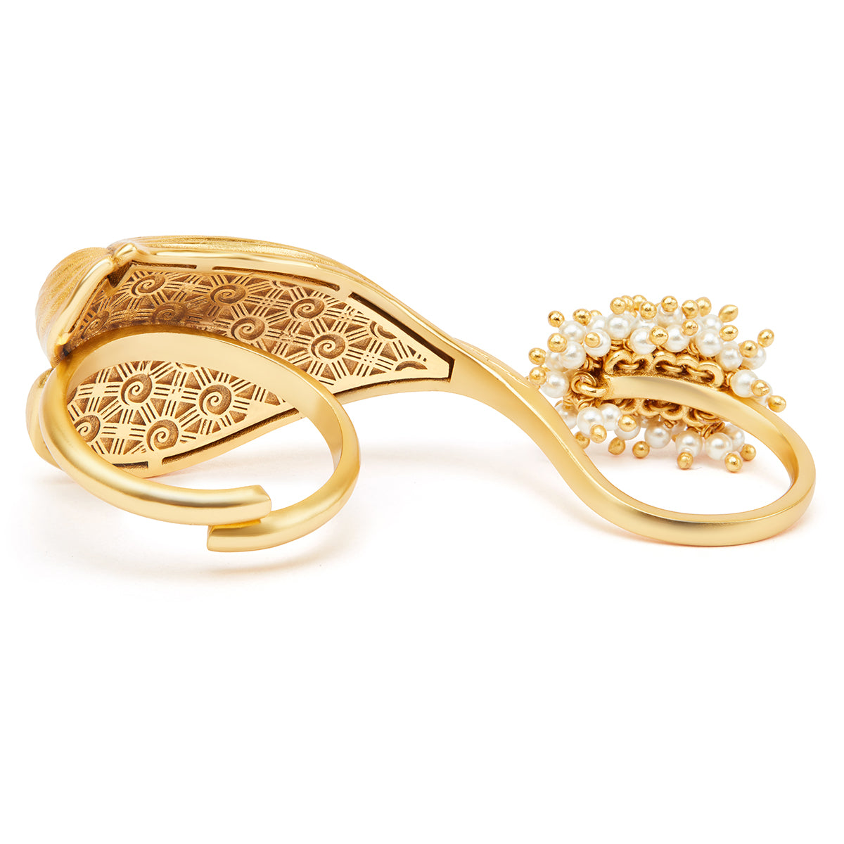 Opaline Double-Motif Ring