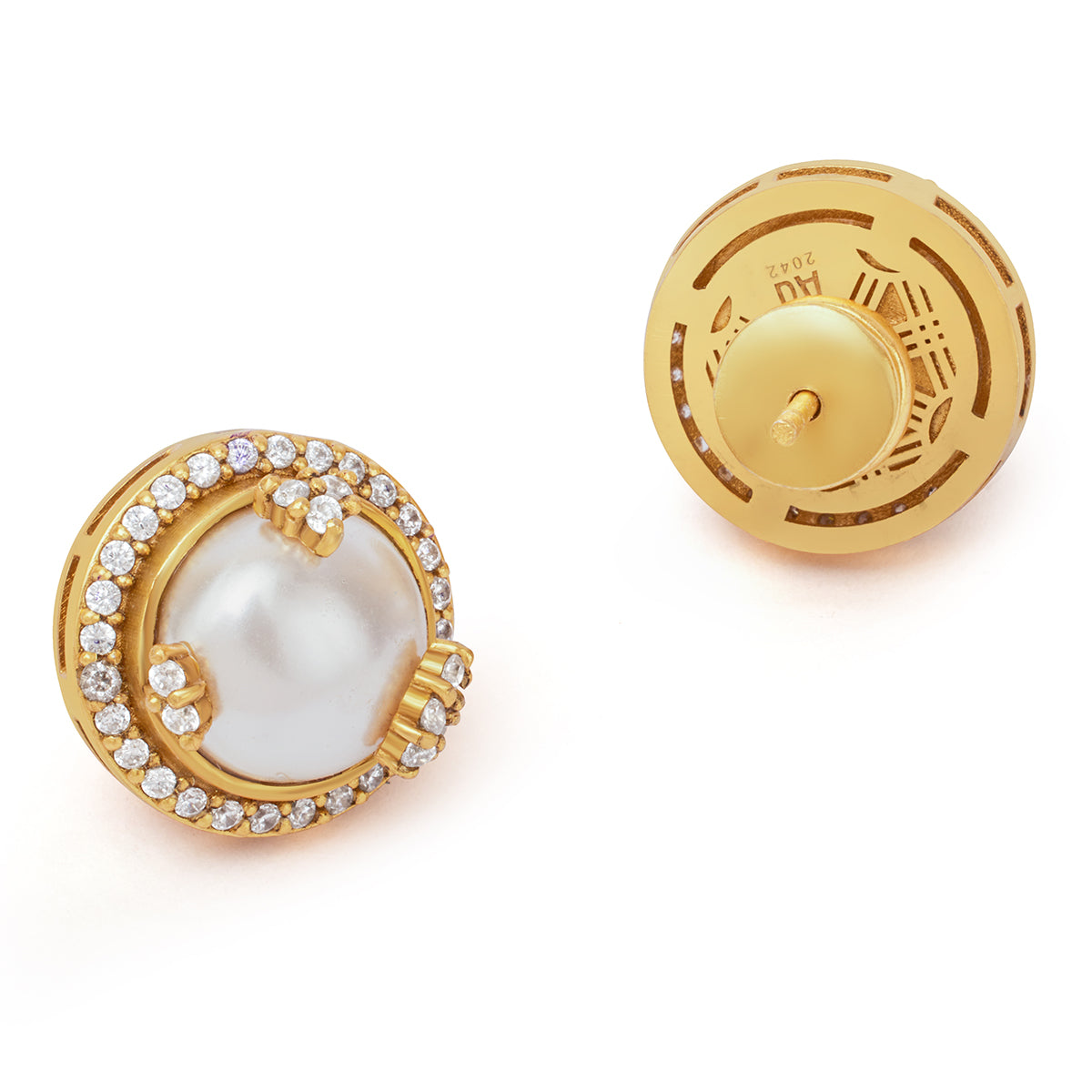 Opaline Ivory Studs