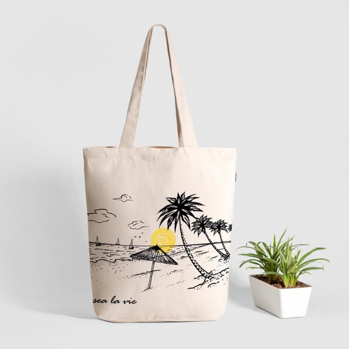 Zipper Tote Bag