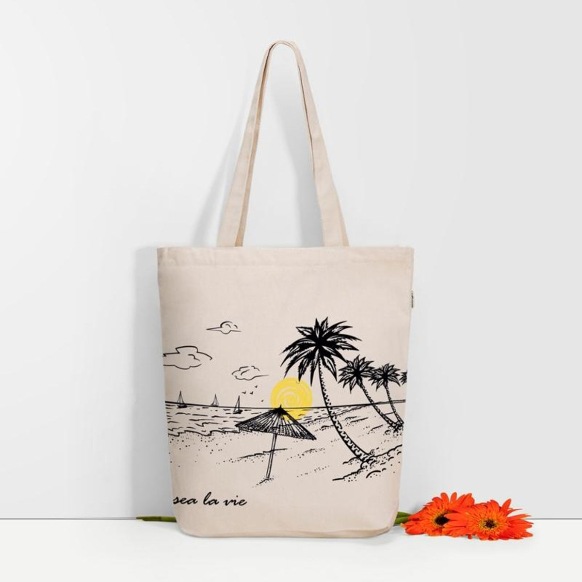 Zipper Tote Bag