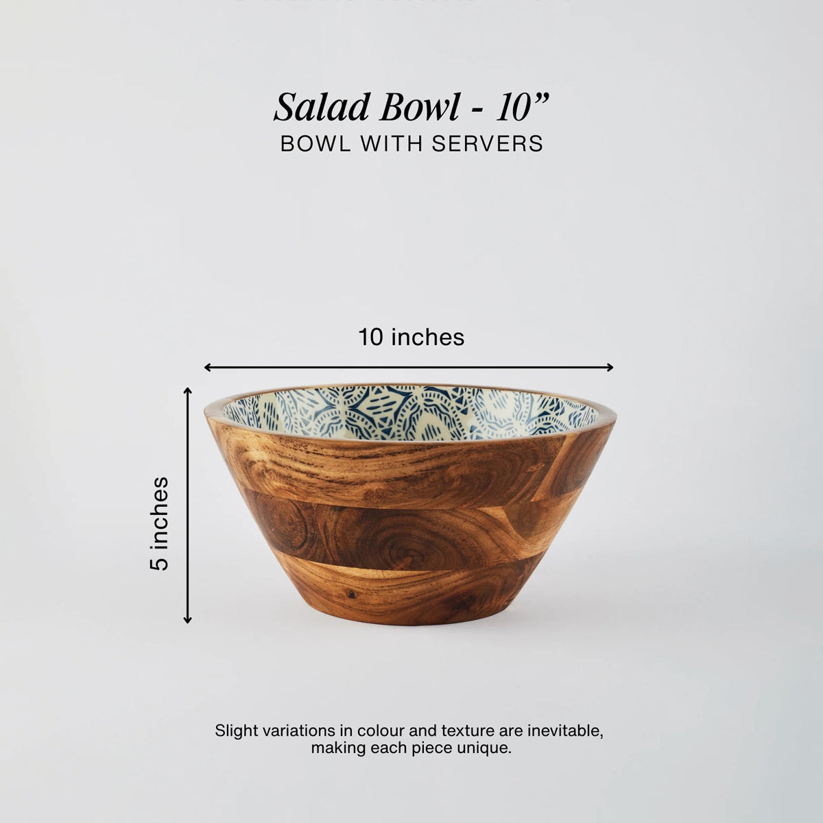 Fai Wooden Salad Bowl (10 inches)