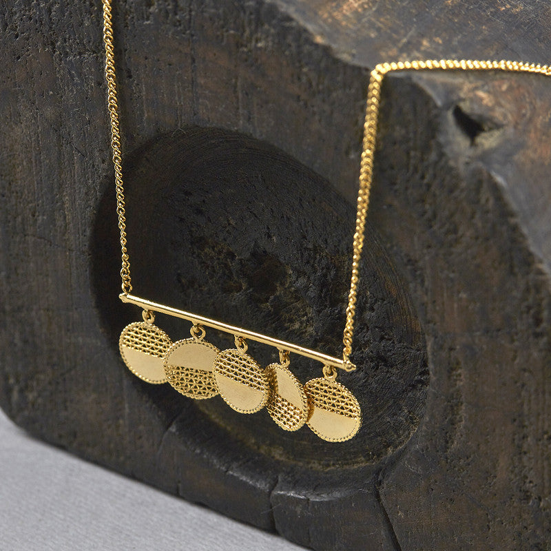 Brass Necklace | Gold Plated