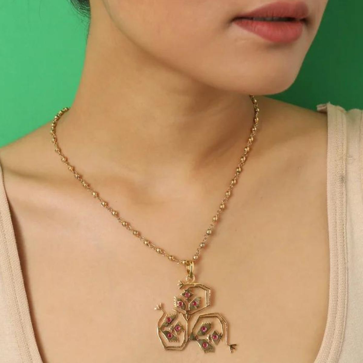 Toradar Brass Pendant | 18K Gold Plated