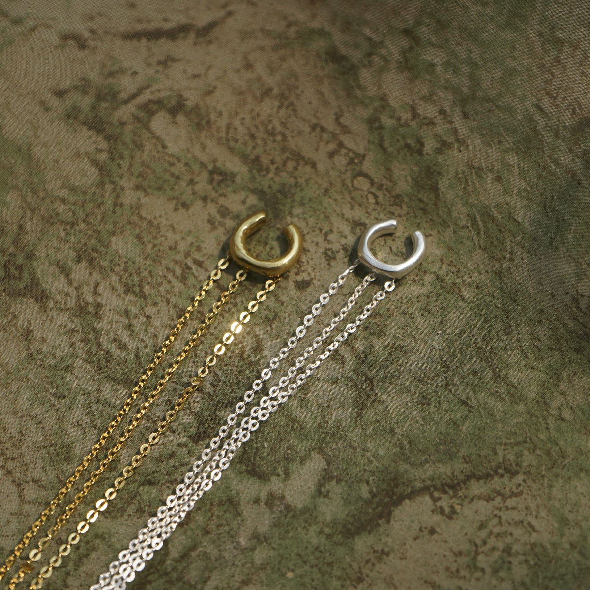 Dew drop Earchain - Brass