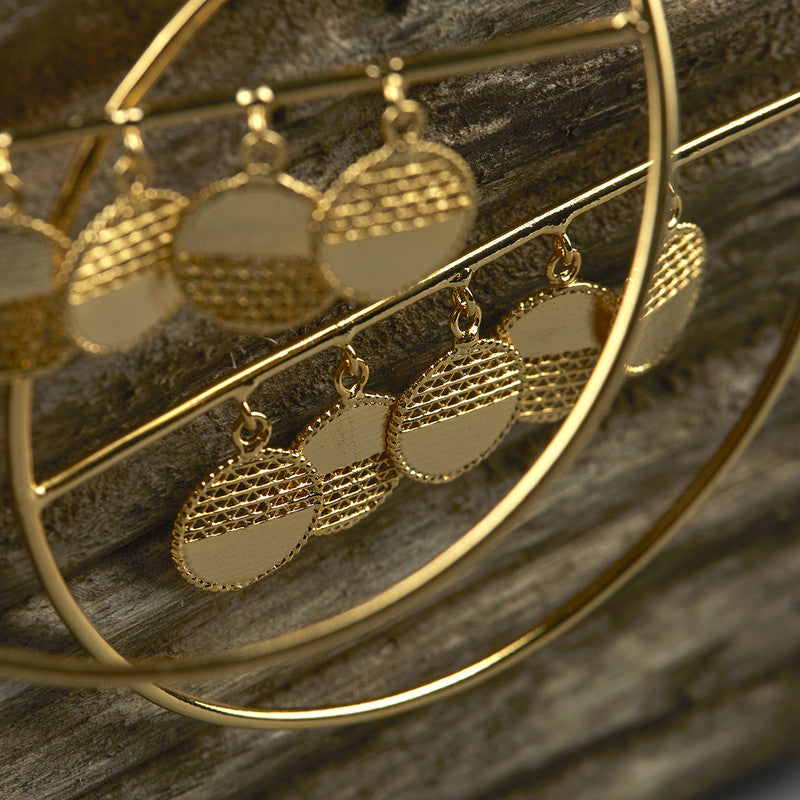 Brass Earrings | Gold Plated