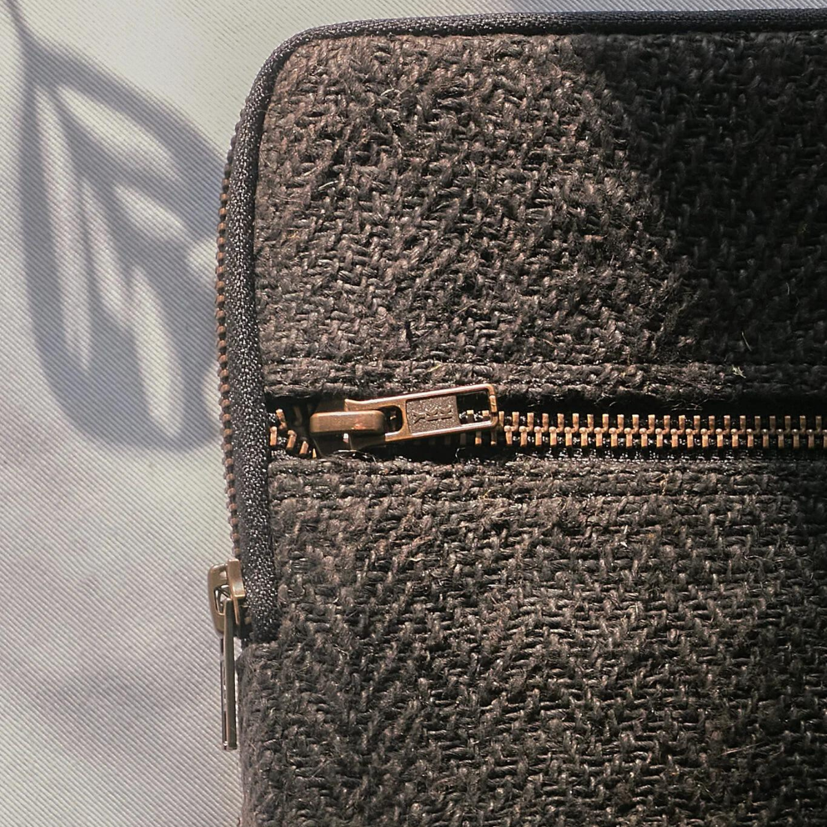 Hemp Laptop Sleeve - Tannin Black