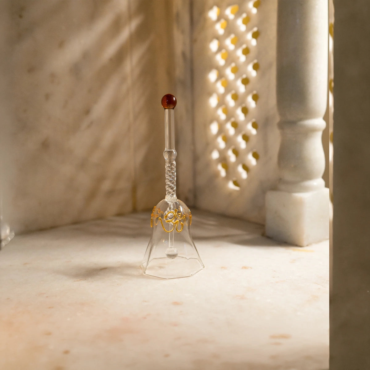 Ringing Glass Bell Amber