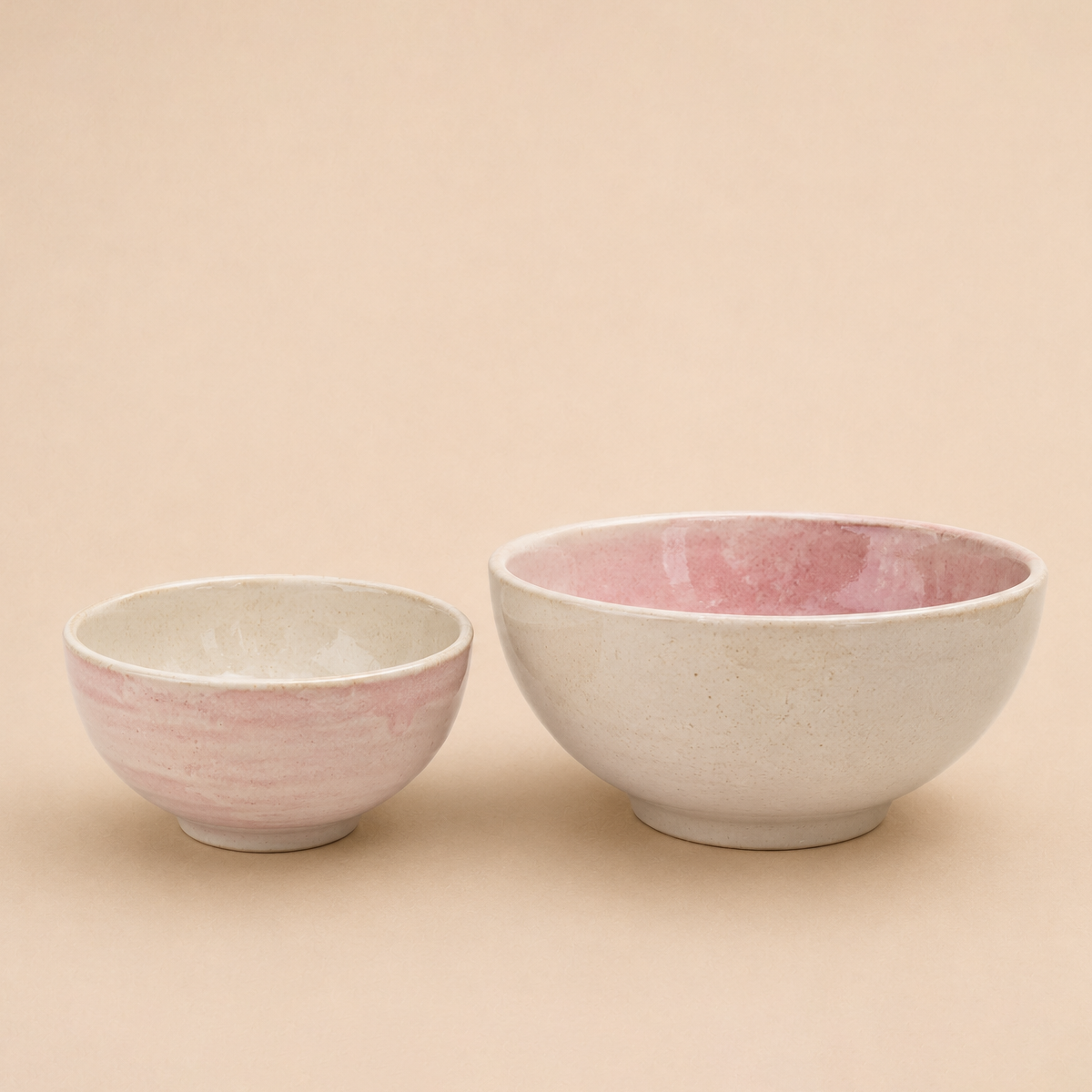 Dew Bowl - Pink & Ivory