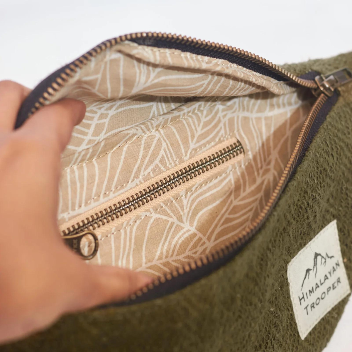 Hemp Waist Bag - Olive