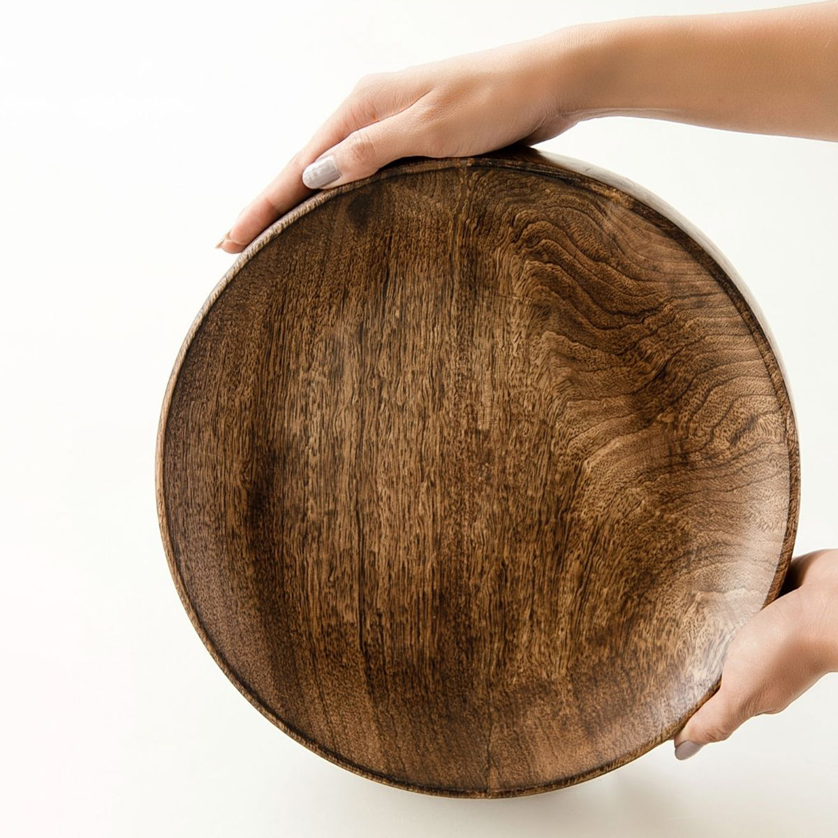 Handcrafted Wooden Round Platter