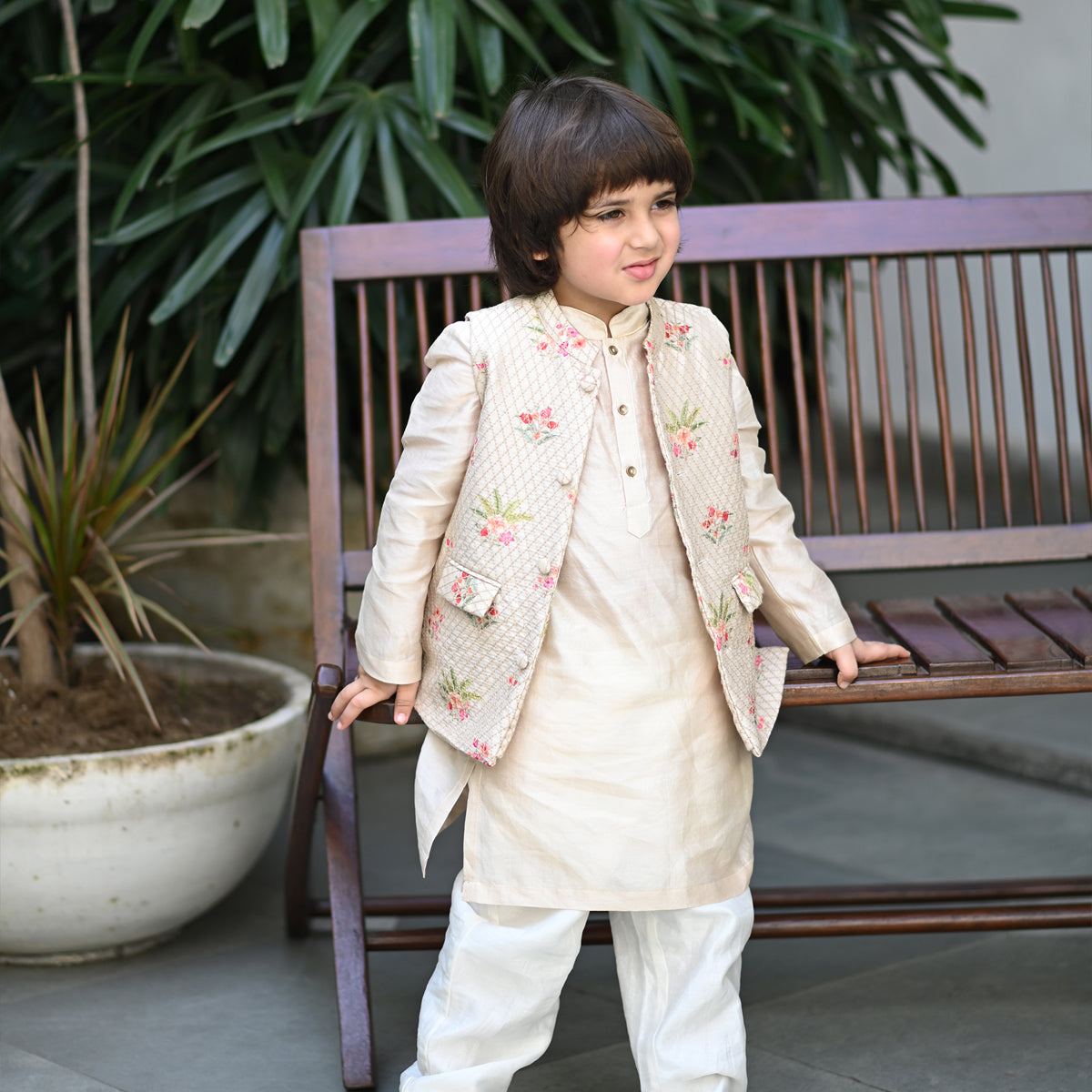 Uday Bandhi Set -Beige Anaar Bagh