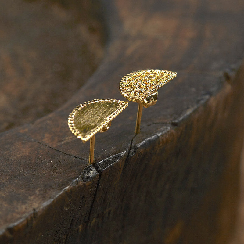 Half Moon Earrings | Gold Plated