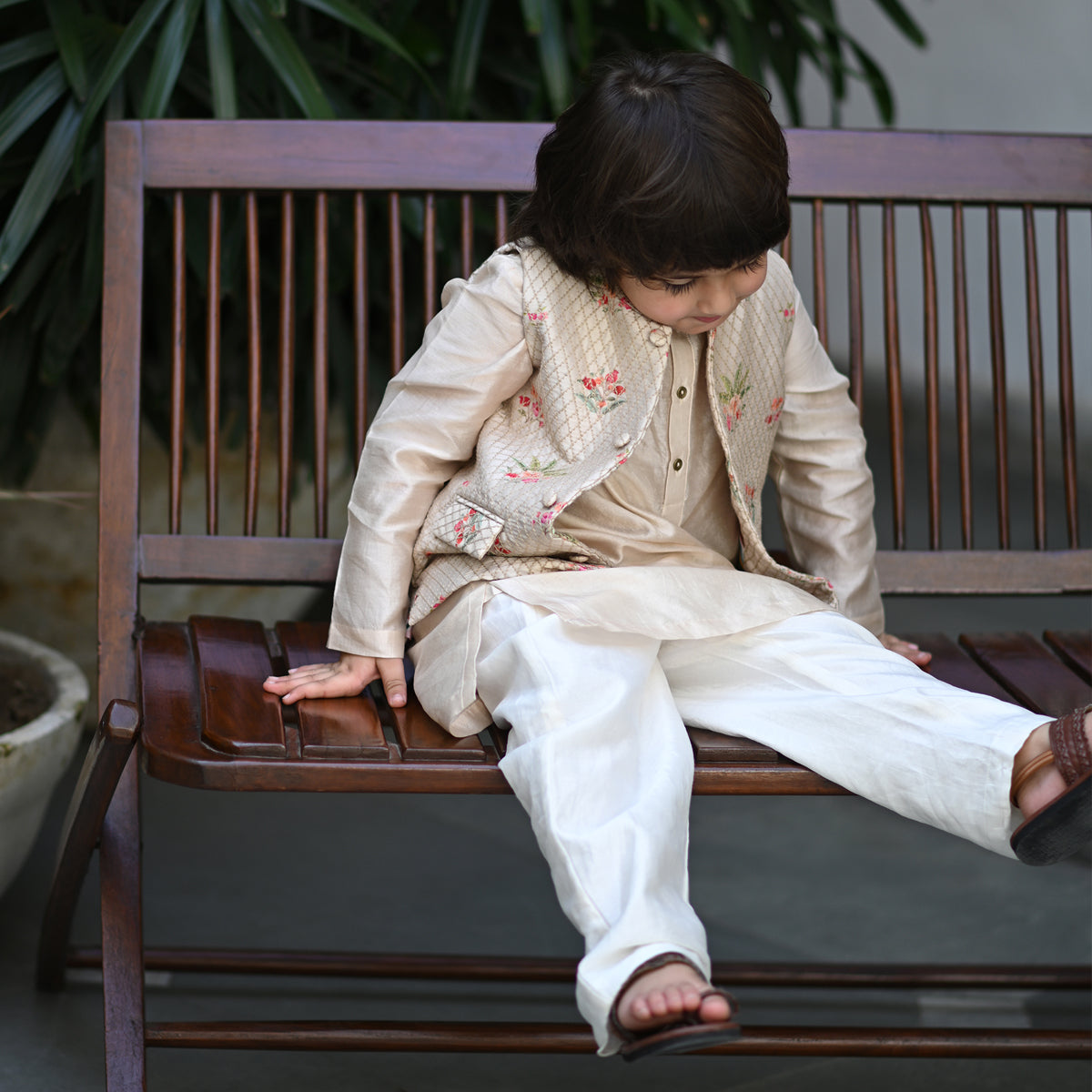 Uday Bandhi Set -Beige Anaar Bagh