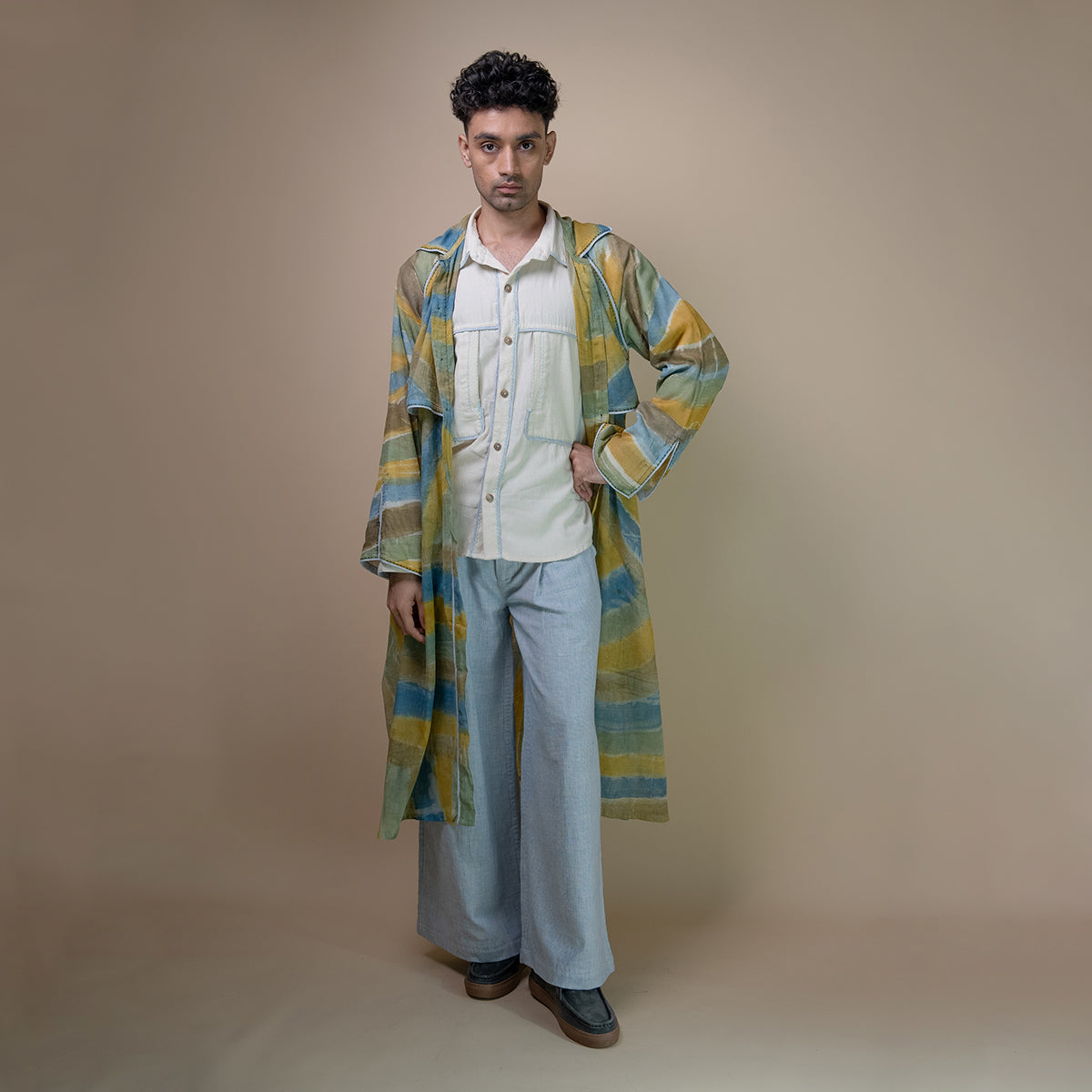 Meadows Unisex Hand Painted Trench