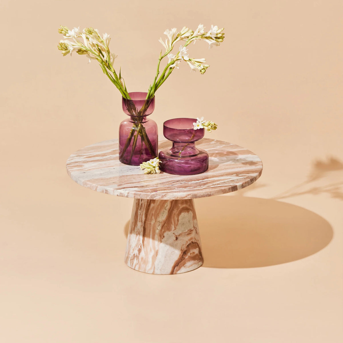 Lilac Coloured Vase Short