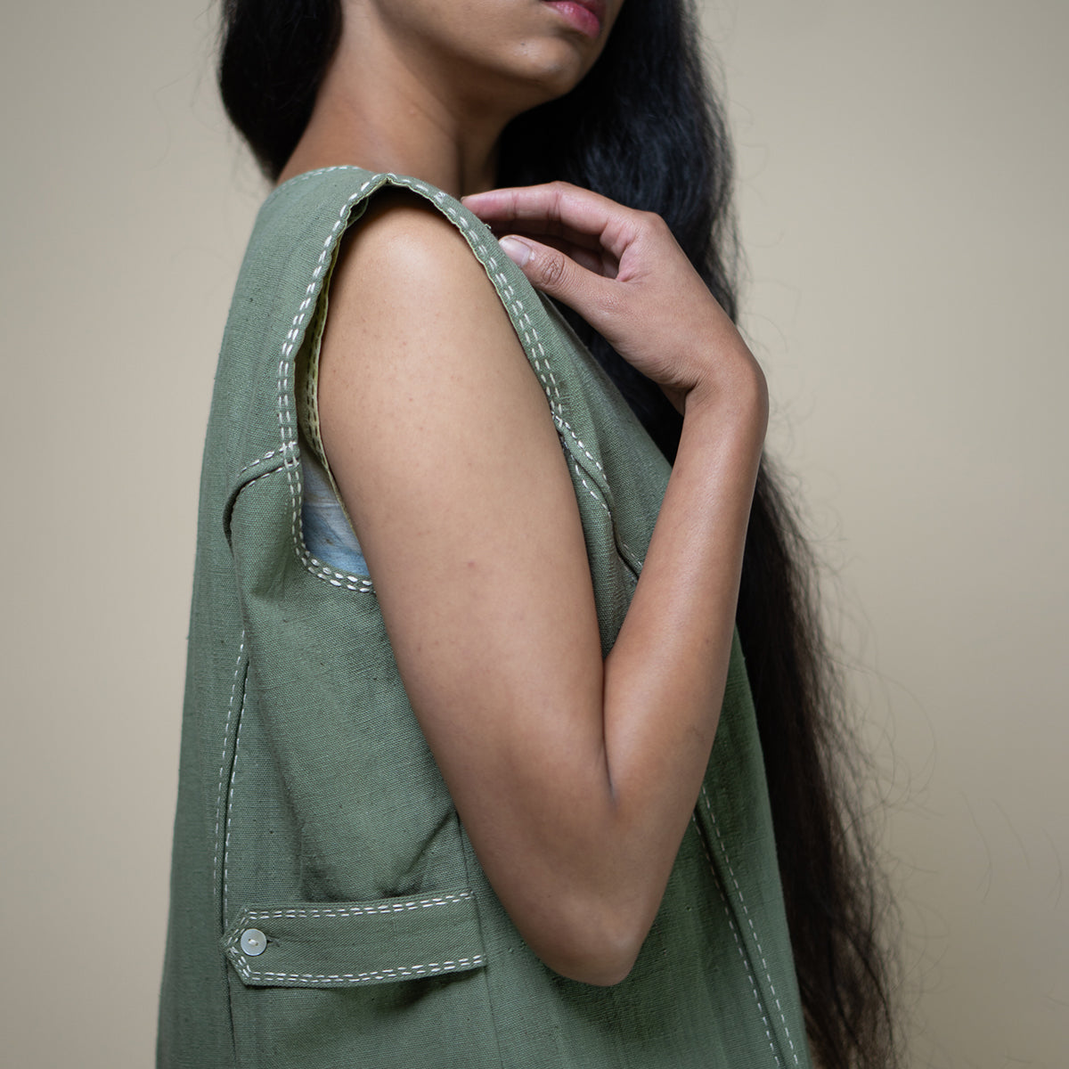 Meadows Unisex Olive Vest