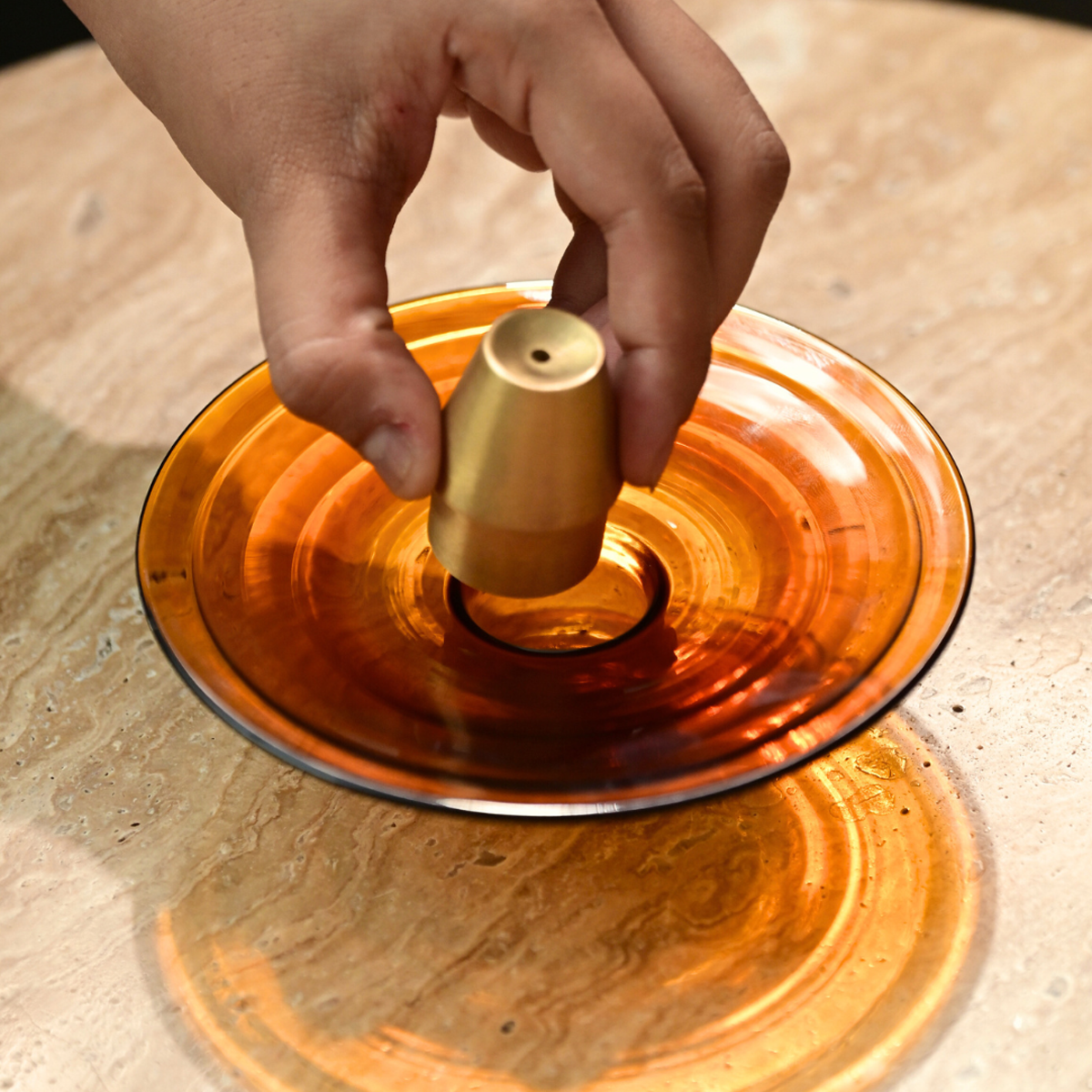 Incense & Sage Holder - Amber