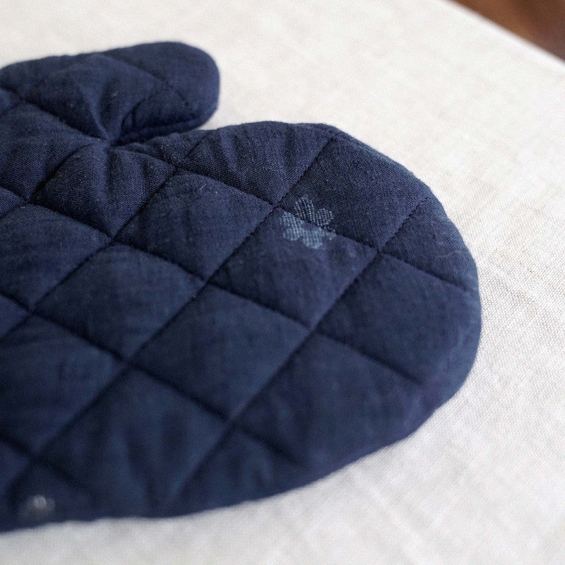 Oven Mitten & Trivet | Blue