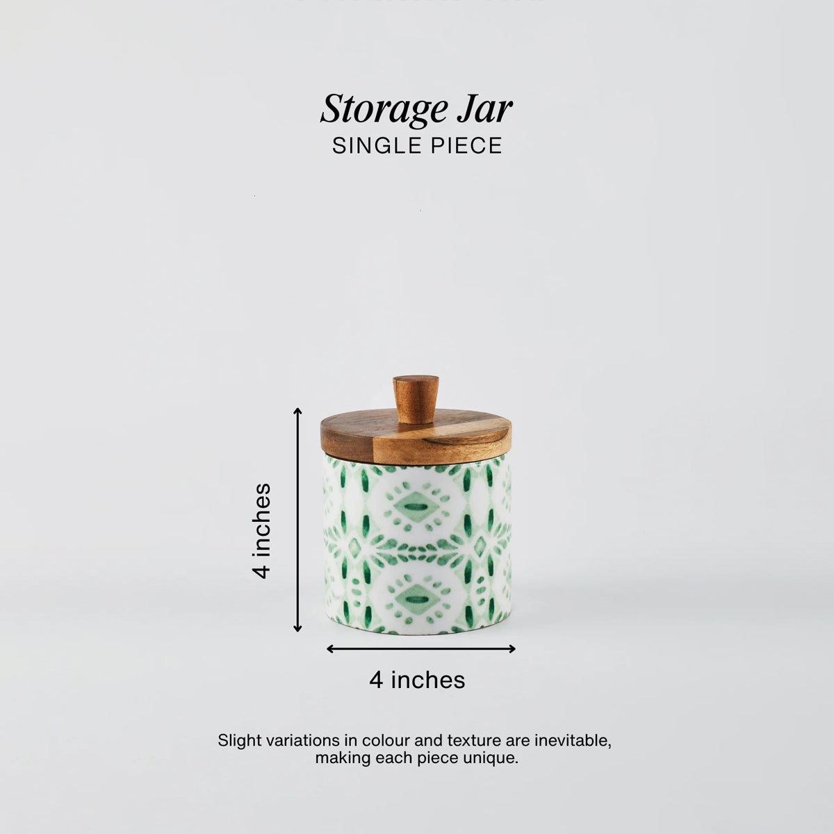 Sigago Wooden Storage Jar (4 inches)