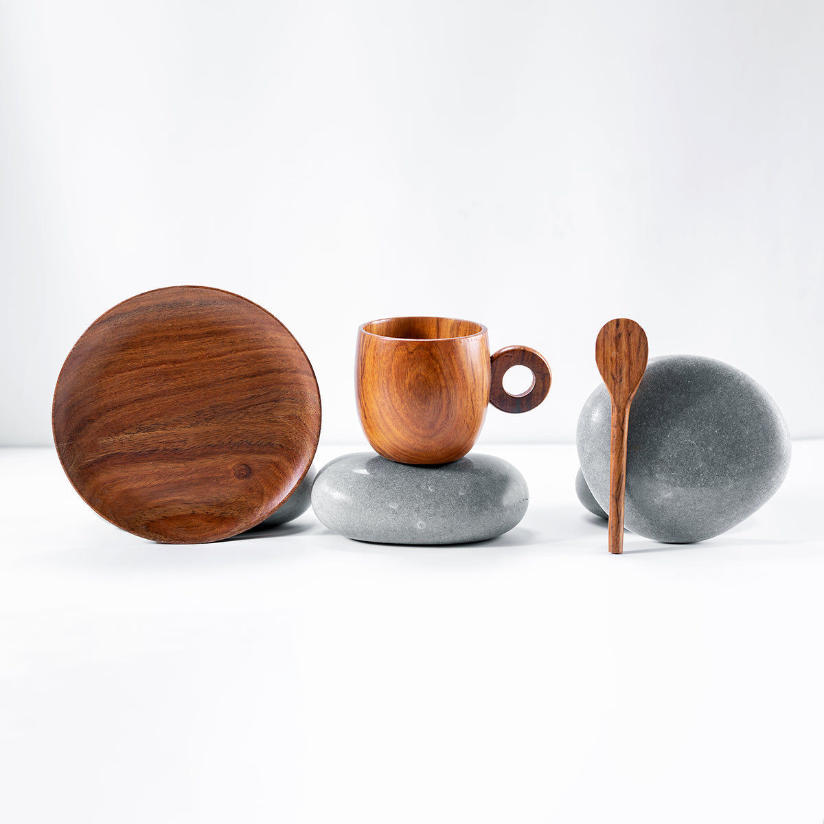 Wooden Cup Set | Set of 3