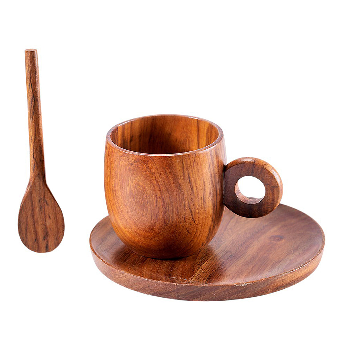 Wooden Cup Set | Set of 3