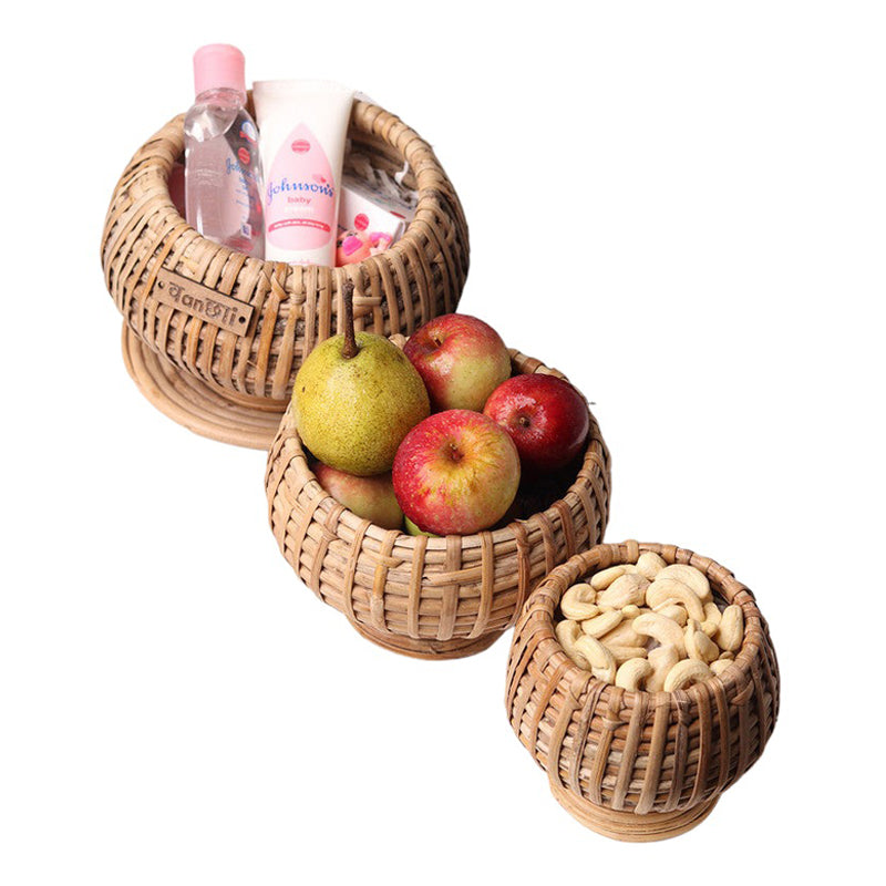 Cane Basket | Set of 3