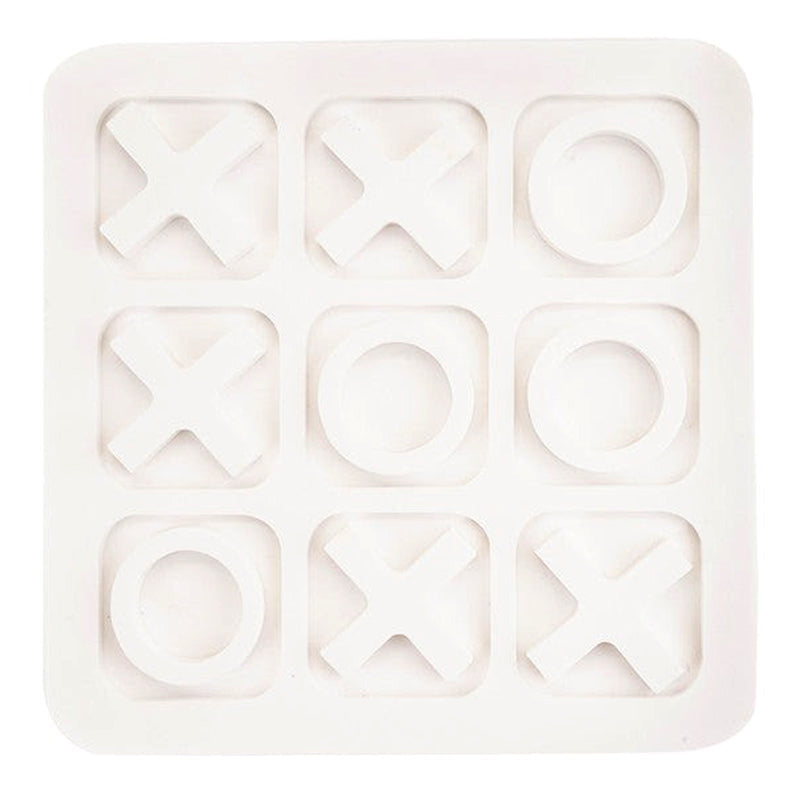 Marble Tic Tac Toe Game | White