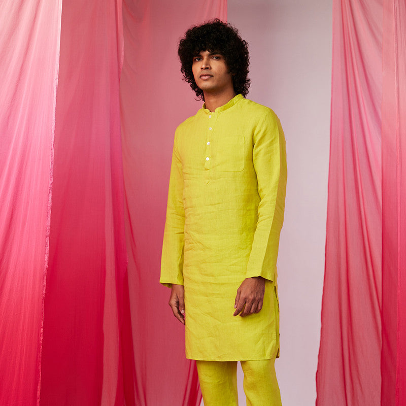 Linen Kurta Set