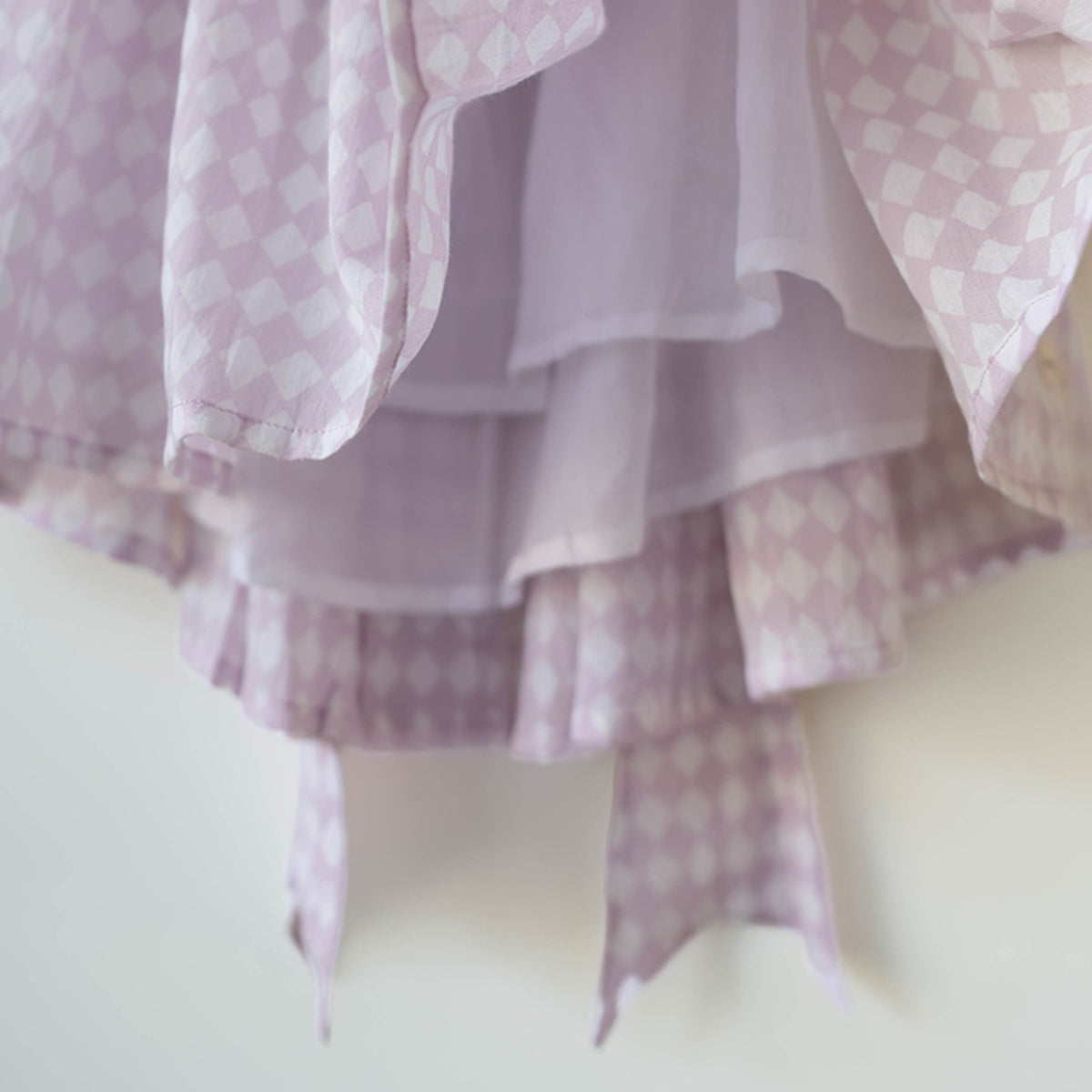 Bloom Dress In Lilac Rhombus