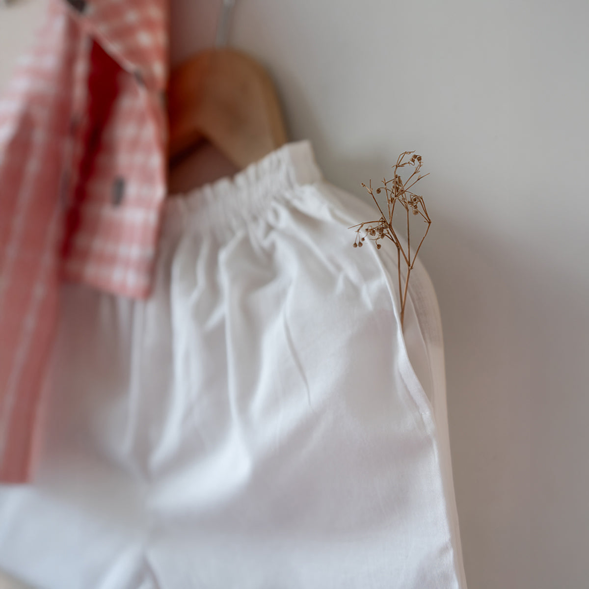 I Want To Be Like Grandpa Kurta Pajama Set In Peach Baked With Love Print