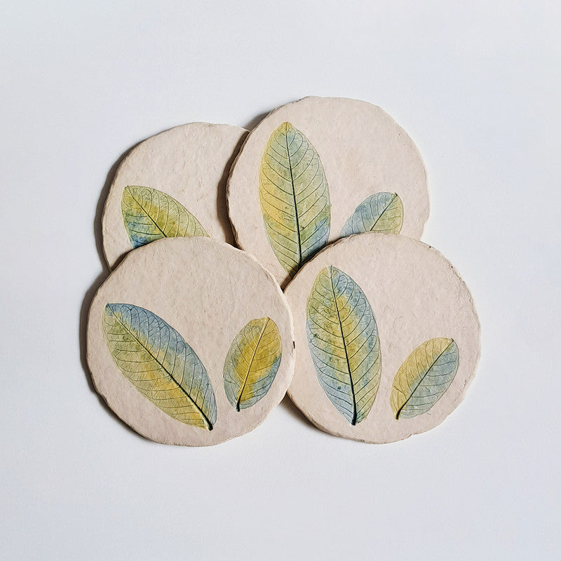 Papier-Mache Coasters | Set of 4