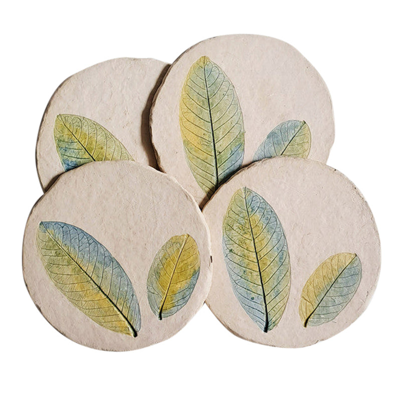 Papier-Mache Coasters | Set of 4