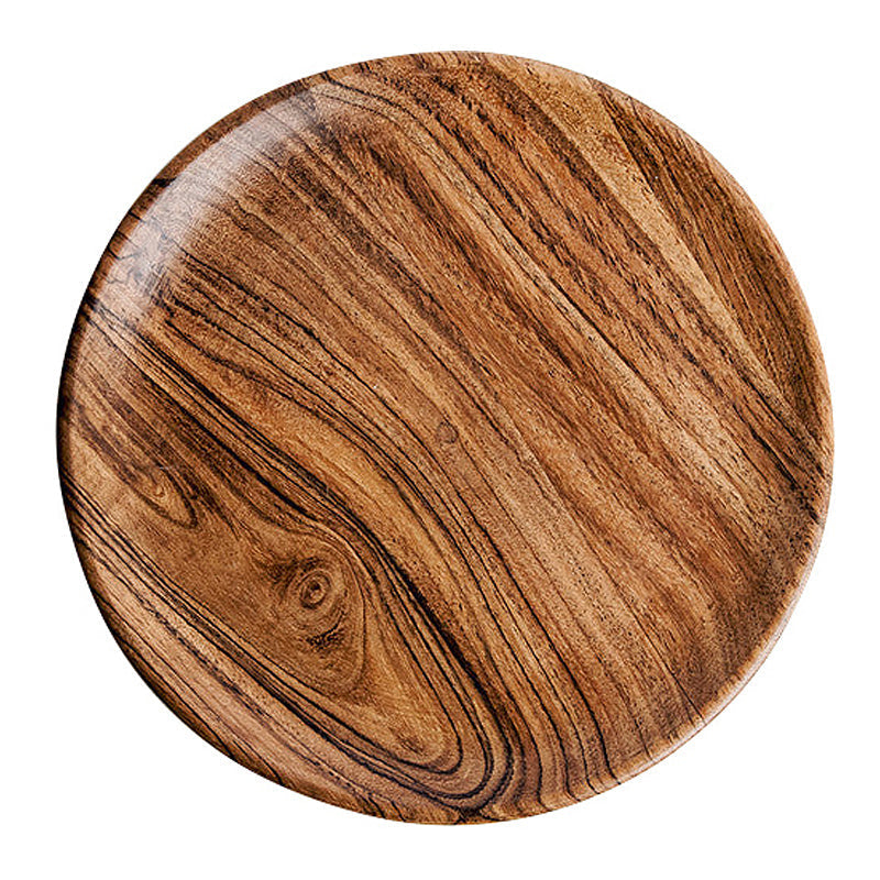 Acacia Wood Dinner Plates | Brown | Set of 3