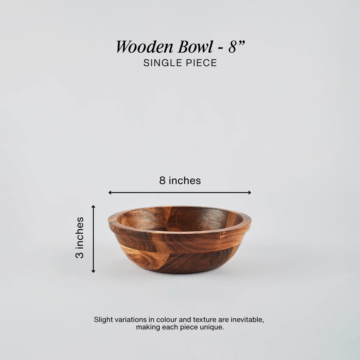 Wooden Serving Bowls (Natural)