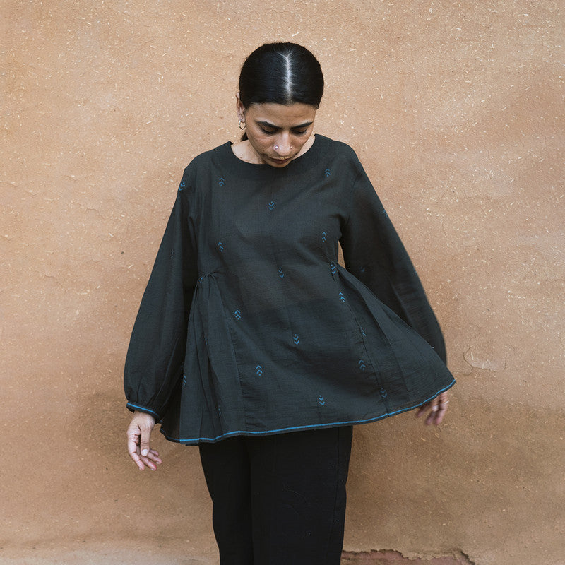 Flow Blouse- Charcoal