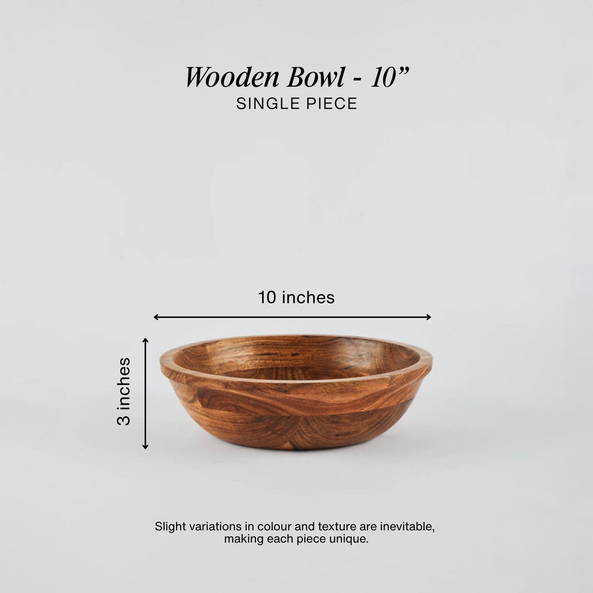 Wooden Serving Bowls (Natural)